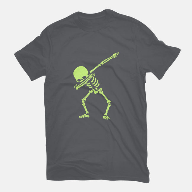 Dabbing Skeleton-womens fitted tee-vomaria