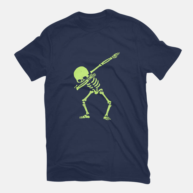 Dabbing Skeleton-womens fitted tee-vomaria