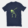 Dabbing Skeleton-womens fitted tee-vomaria