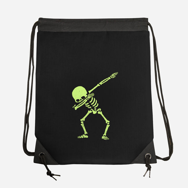 Dabbing Skeleton-none drawstring bag-vomaria