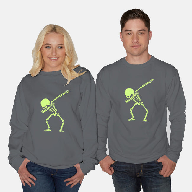 Dabbing Skeleton-unisex crew neck sweatshirt-vomaria