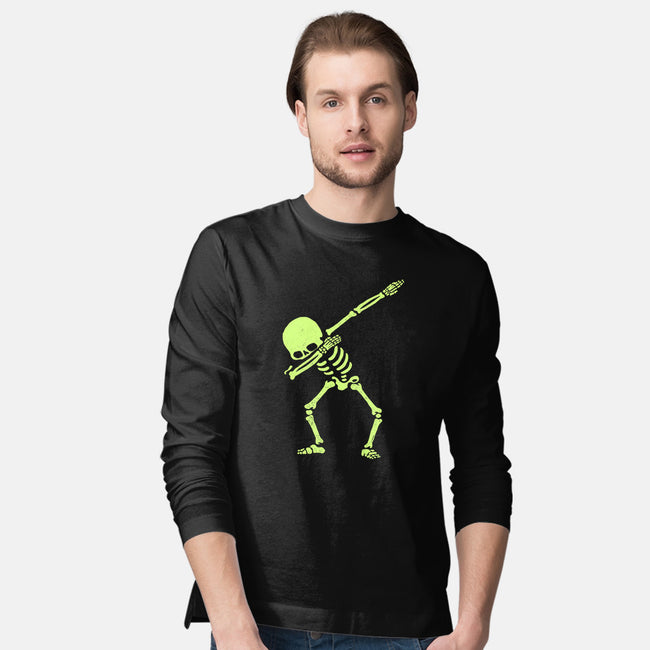 Dabbing Skeleton-mens long sleeved tee-vomaria