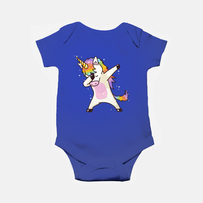 Dabbing Unicorn-baby basic onesie-vomaria