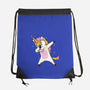 Dabbing Unicorn-none drawstring bag-vomaria