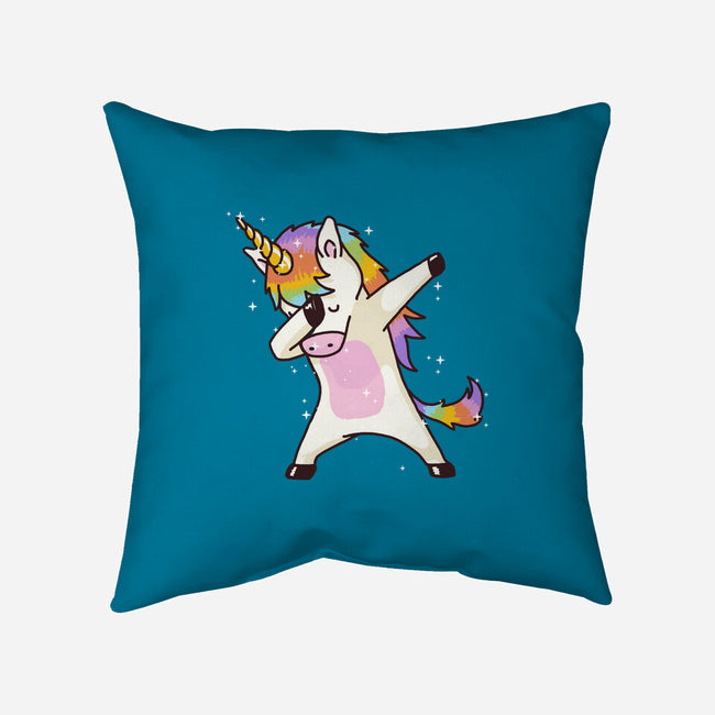 Dabbing Unicorn-none non-removable cover w insert throw pillow-vomaria