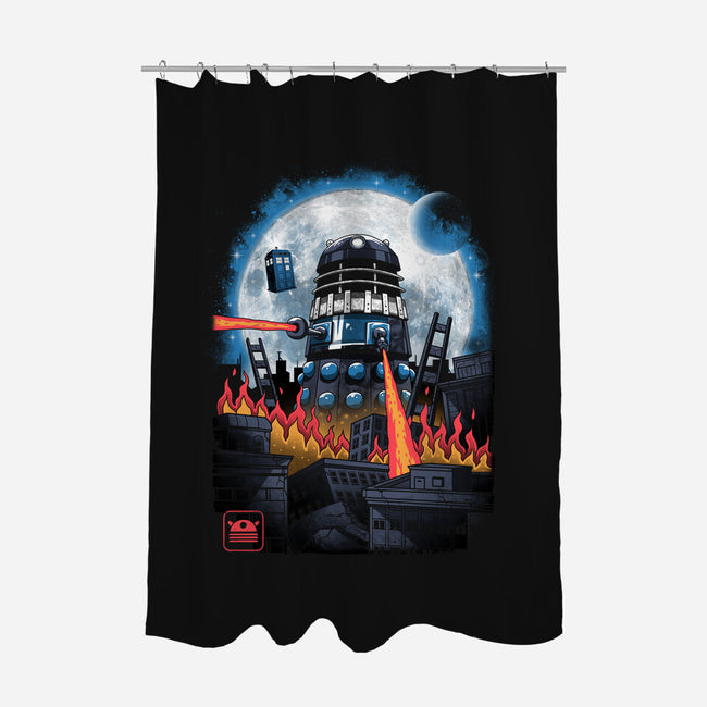 Dalek Kaiju-none polyester shower curtain-vp021