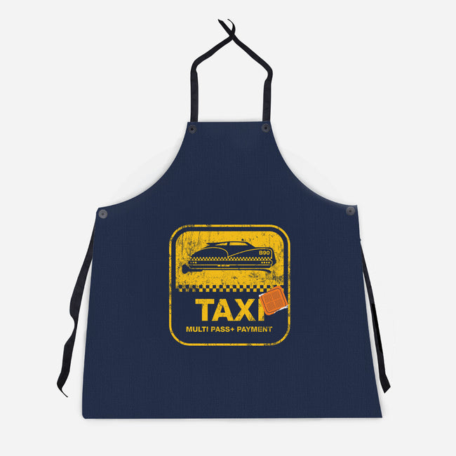 Dallas Taxi-unisex kitchen apron-dann matthews
