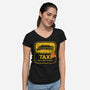 Dallas Taxi-womens v-neck tee-dann matthews