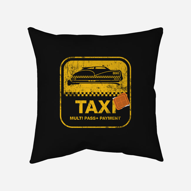 Dallas Taxi-none removable cover throw pillow-dann matthews