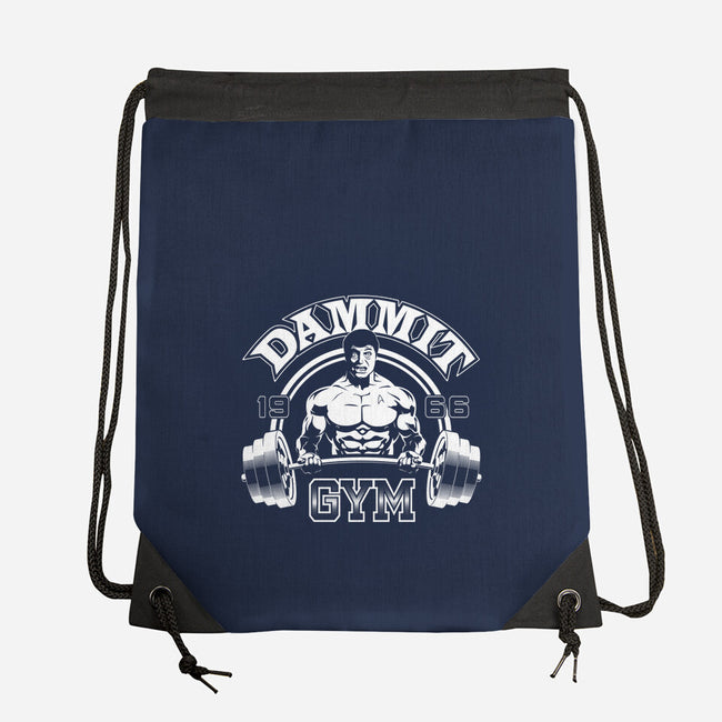 Dammit Gym-none drawstring bag-mephias