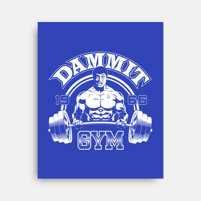 Dammit Gym-none stretched canvas-mephias