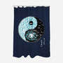Dancing Forces-none polyester shower curtain-Harantula