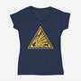 Danger on Three-womens v-neck tee-Crumblin' Cookie