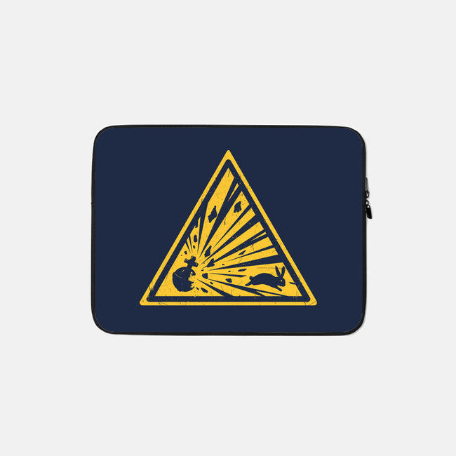 Danger on Three-none zippered laptop sleeve-Crumblin' Cookie