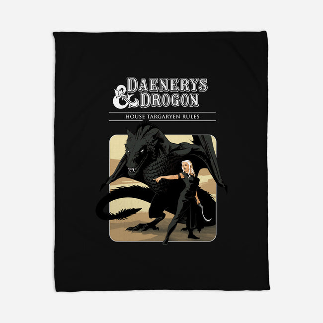 Dany & Drogon-none fleece blanket-inaco