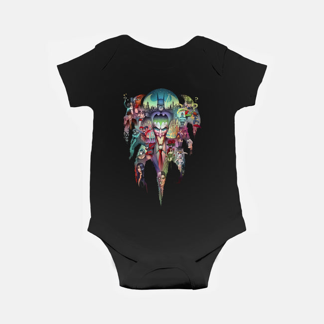 Dark Collage-baby basic onesie-Zeeee