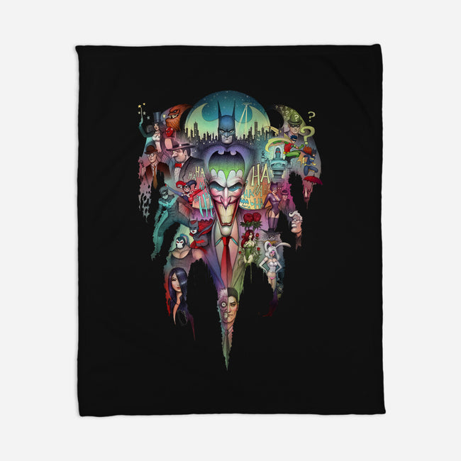 Dark Collage-none fleece blanket-Zeeee