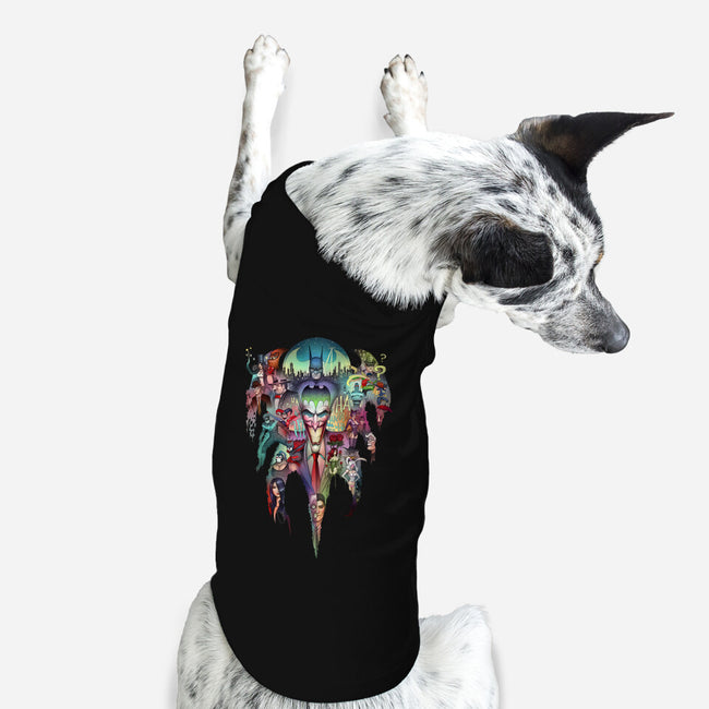 Dark Collage-dog basic pet tank-Zeeee