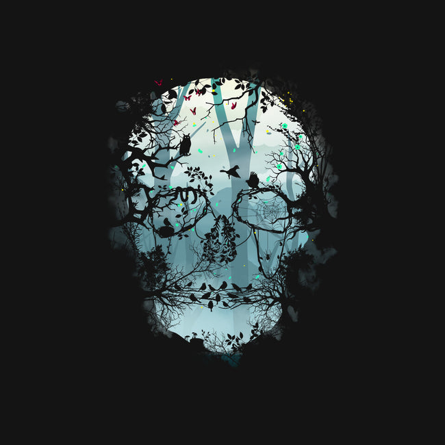 Dark Forest Skull-none drawstring bag-Sitchko Igor