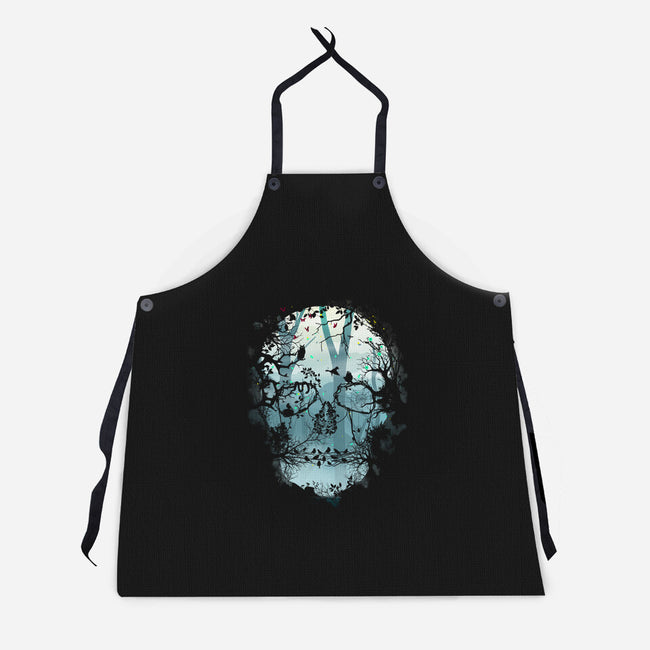 Dark Forest Skull-unisex kitchen apron-Sitchko Igor