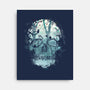 Dark Forest Skull-none stretched canvas-Sitchko Igor