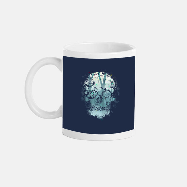 Dark Forest Skull-none glossy mug-Sitchko Igor