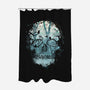 Dark Forest Skull-none polyester shower curtain-Sitchko Igor