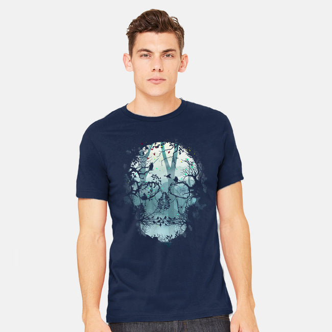 Dark Forest Skull-mens heavyweight tee-Sitchko Igor