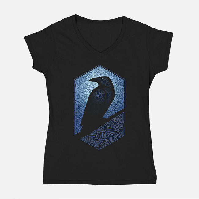 Dark Guardian-womens v-neck tee-RAIDHO