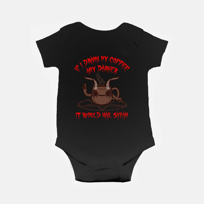 Dark Roast-baby basic onesie-beware1984