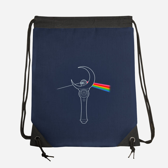 Dark Side Of The Moon Stick-none drawstring bag-JollyNihilist