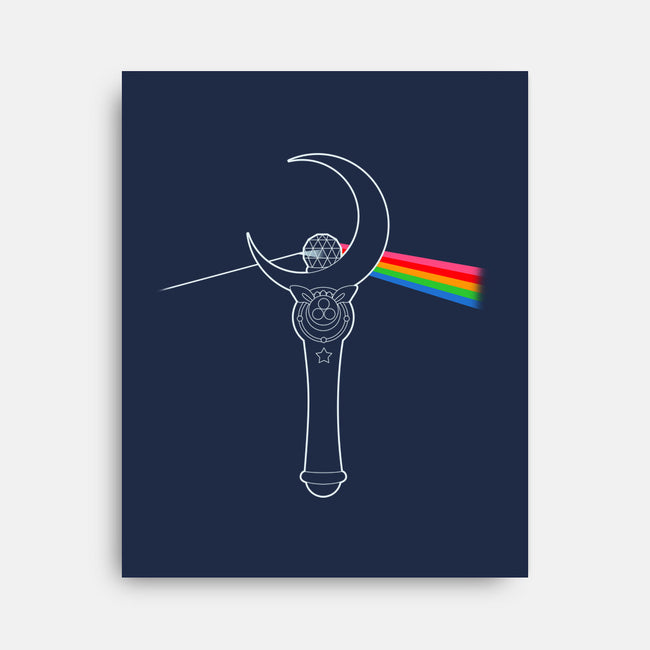 Dark Side Of The Moon Stick-none stretched canvas-JollyNihilist