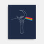 Dark Side Of The Moon Stick-none stretched canvas-JollyNihilist