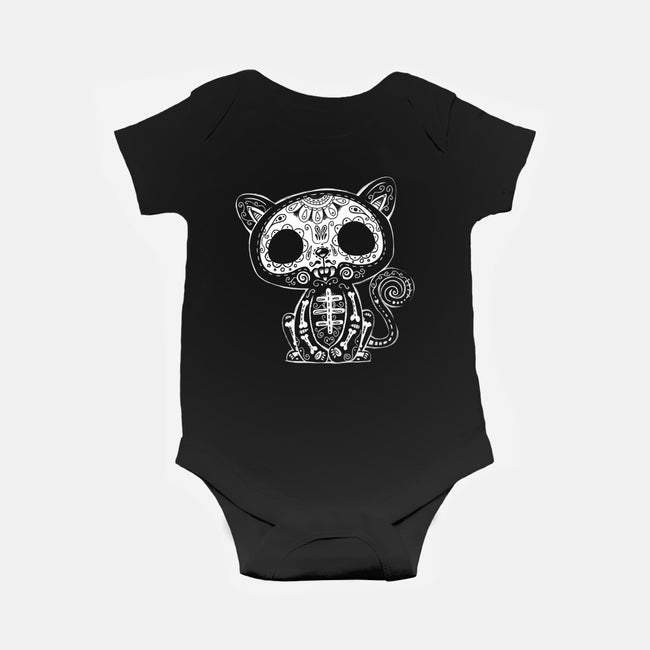 Day of the Kitty-baby basic onesie-wotto