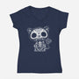Day of the Kitty-womens v-neck tee-wotto
