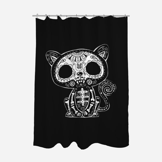 Day of the Kitty-none polyester shower curtain-wotto