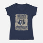 Dead and Alive-womens v-neck tee-Beware_1984