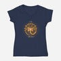Deadly Cute-womens v-neck tee-Letter_Q