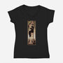 Dear Beloved Lily-womens v-neck tee-Fishmas