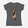 Dear Beloved Lily-womens v-neck tee-Fishmas