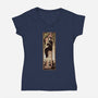 Dear Beloved Lily-womens v-neck tee-Fishmas