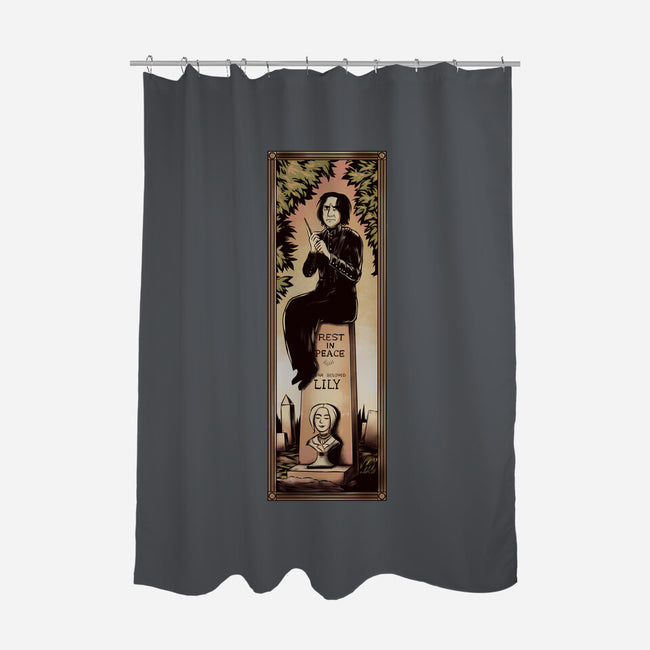 Dear Beloved Lily-none polyester shower curtain-Fishmas