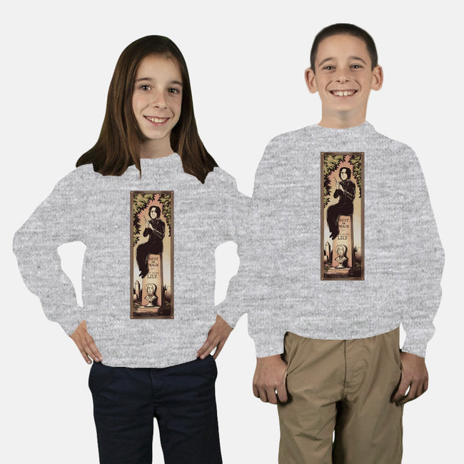 Dear Beloved Lily-youth crew neck sweatshirt-Fishmas