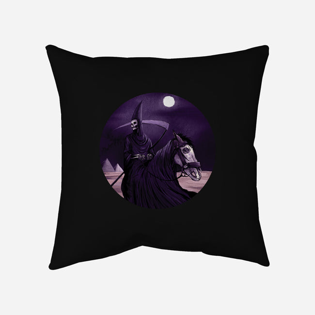 Death-none removable cover w insert throw pillow-andyhunt