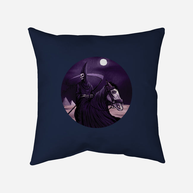 Death-none removable cover w insert throw pillow-andyhunt