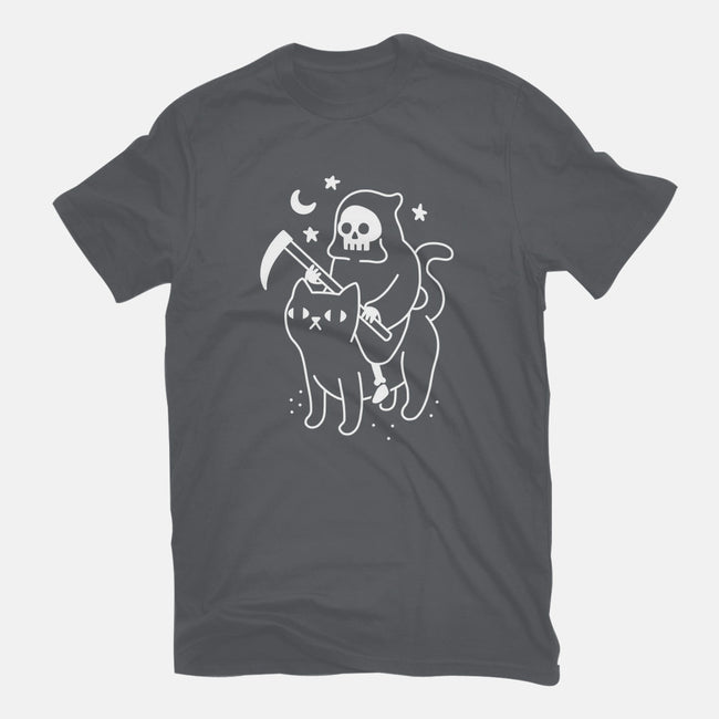 Death Rides A Black Cat-mens heavyweight tee-Obinsun