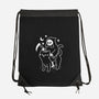 Death Rides A Black Cat-none drawstring bag-Obinsun
