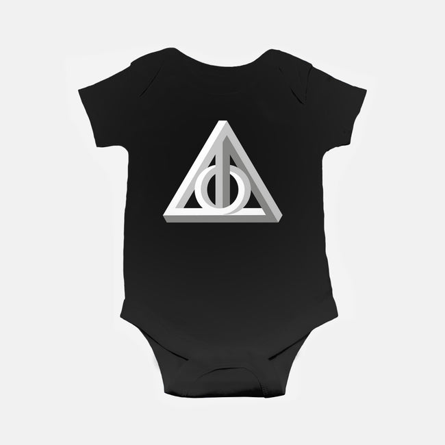 Deathly Impossible-baby basic onesie-Retro Review