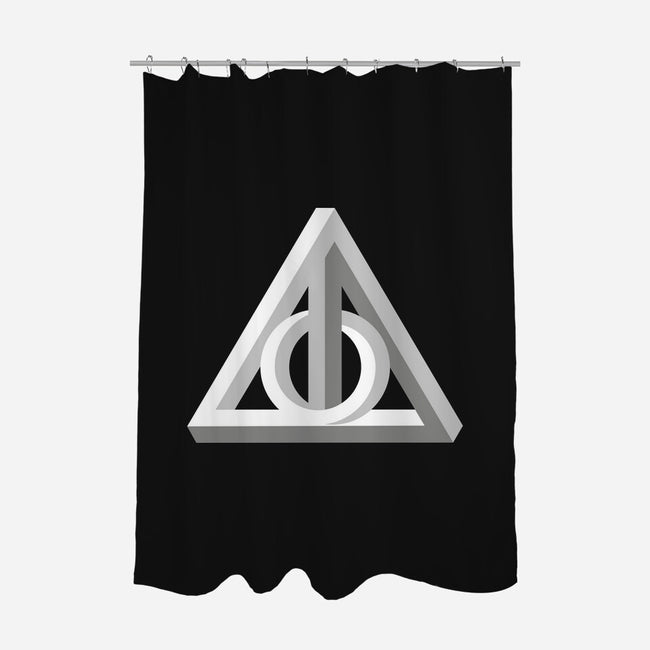 Deathly Impossible-none polyester shower curtain-Retro Review