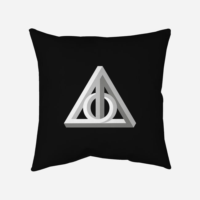 Deathly Impossible-none non-removable cover w insert throw pillow-Retro Review